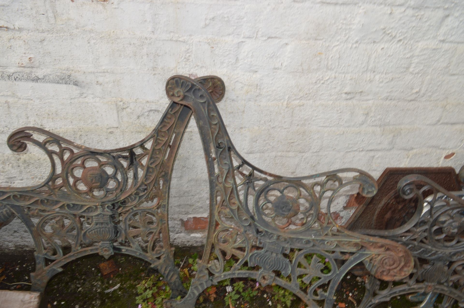 Pair of Cast Iron Bench Ends