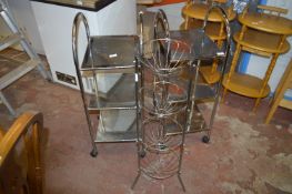 Wire Vegetable Rack and Two Tubular Framed Kitchen
