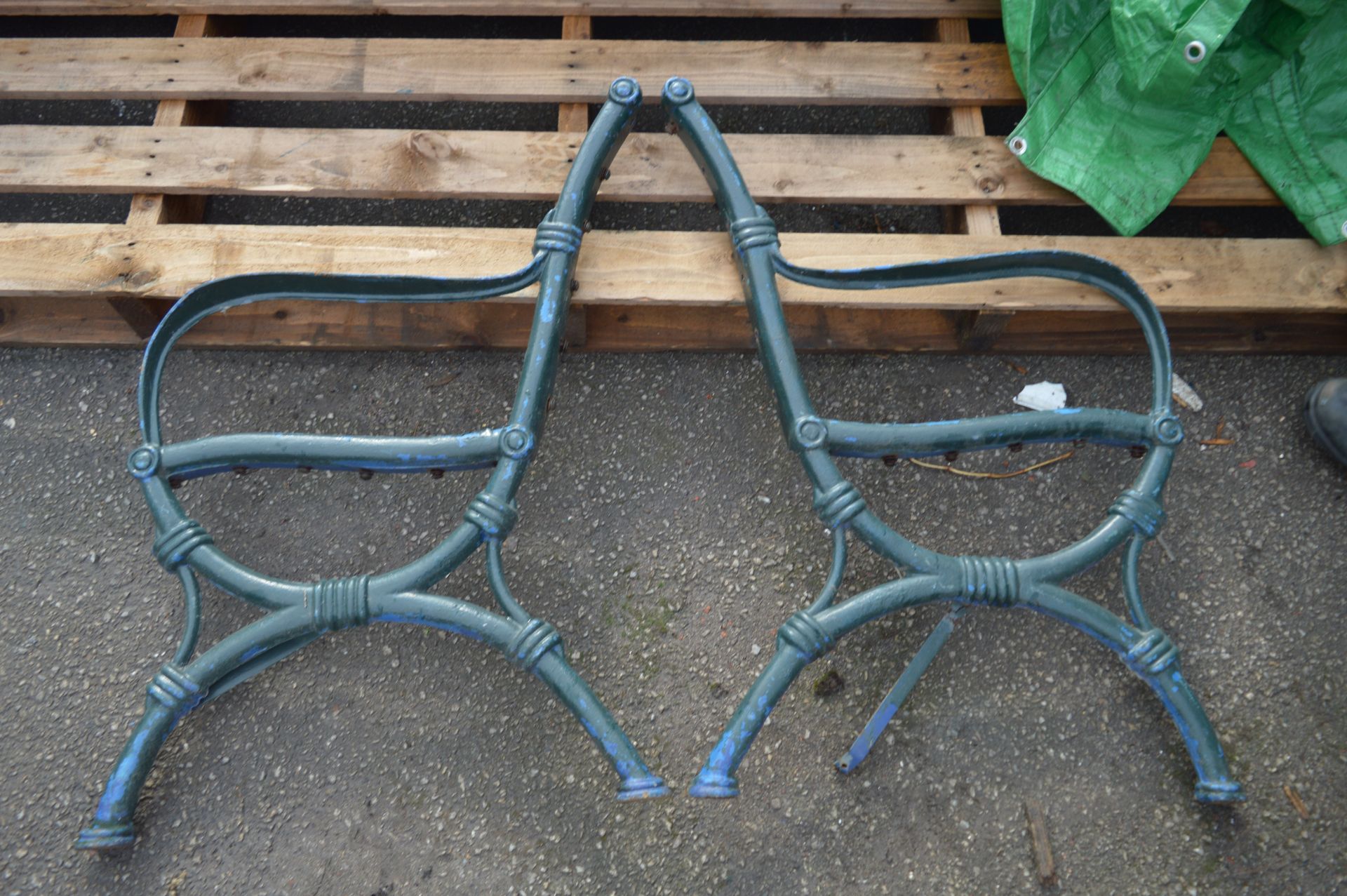 Pair of Cast Iron Bench Ends