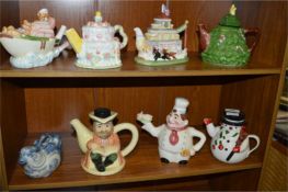 Seven Novelty Teapots