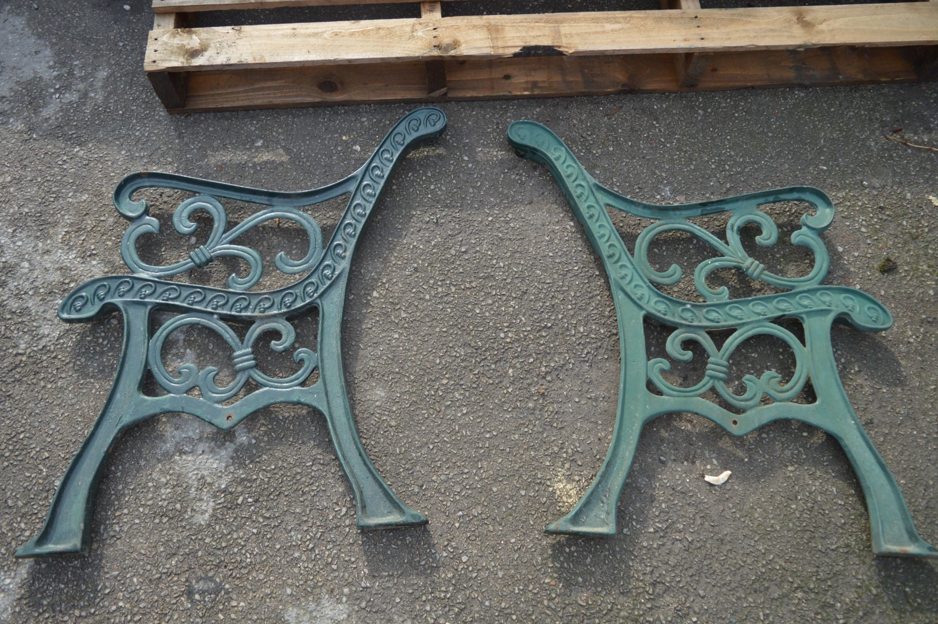 Pair of Cast Iron Bench Ends