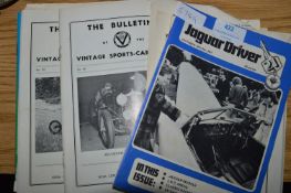 Quantity of Vintage Car and Jaguar Magazine