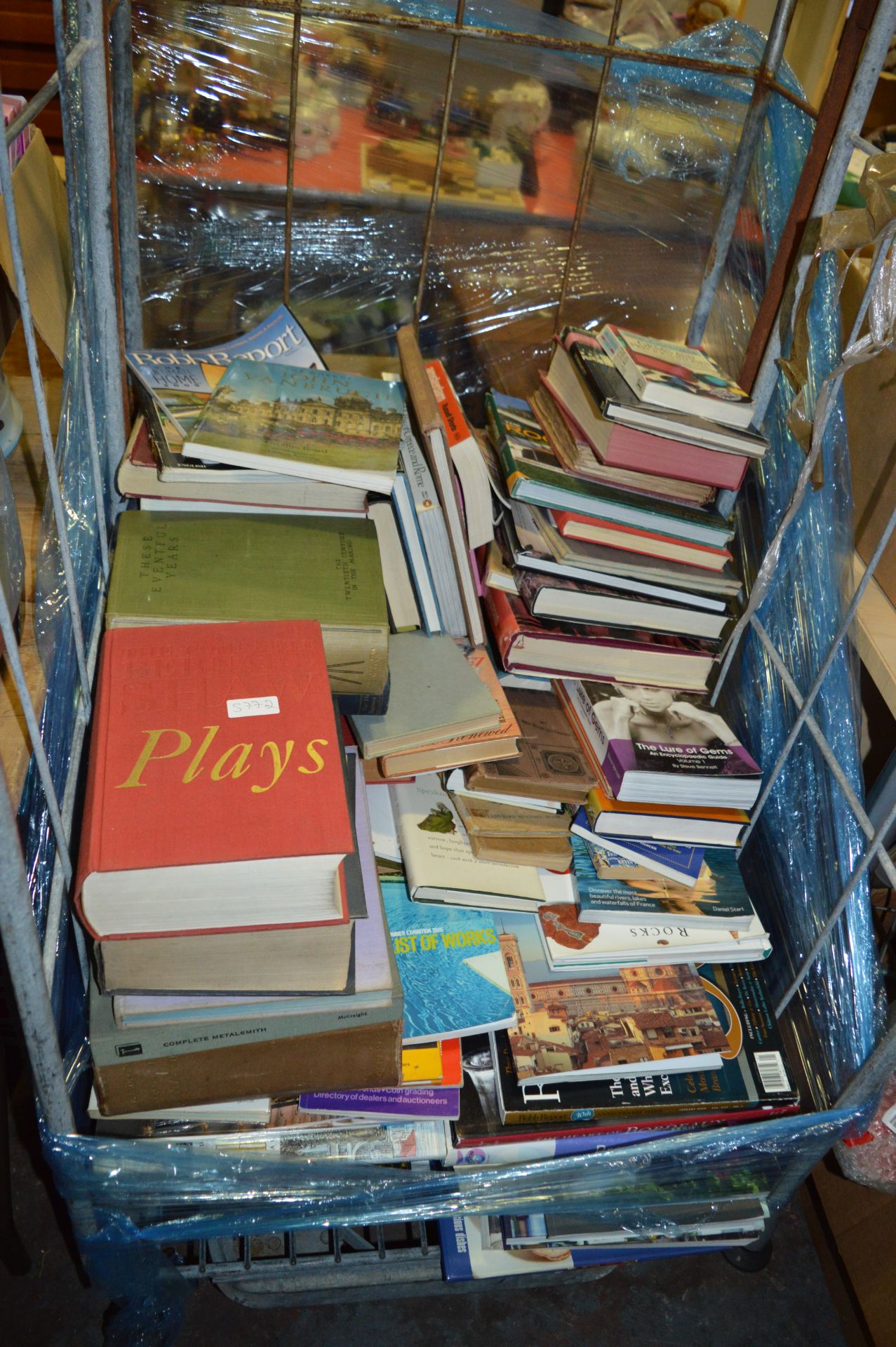 Cage of Assorted Books (Cag Not Included)