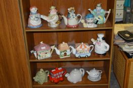 Thirteen Novelty Teapots