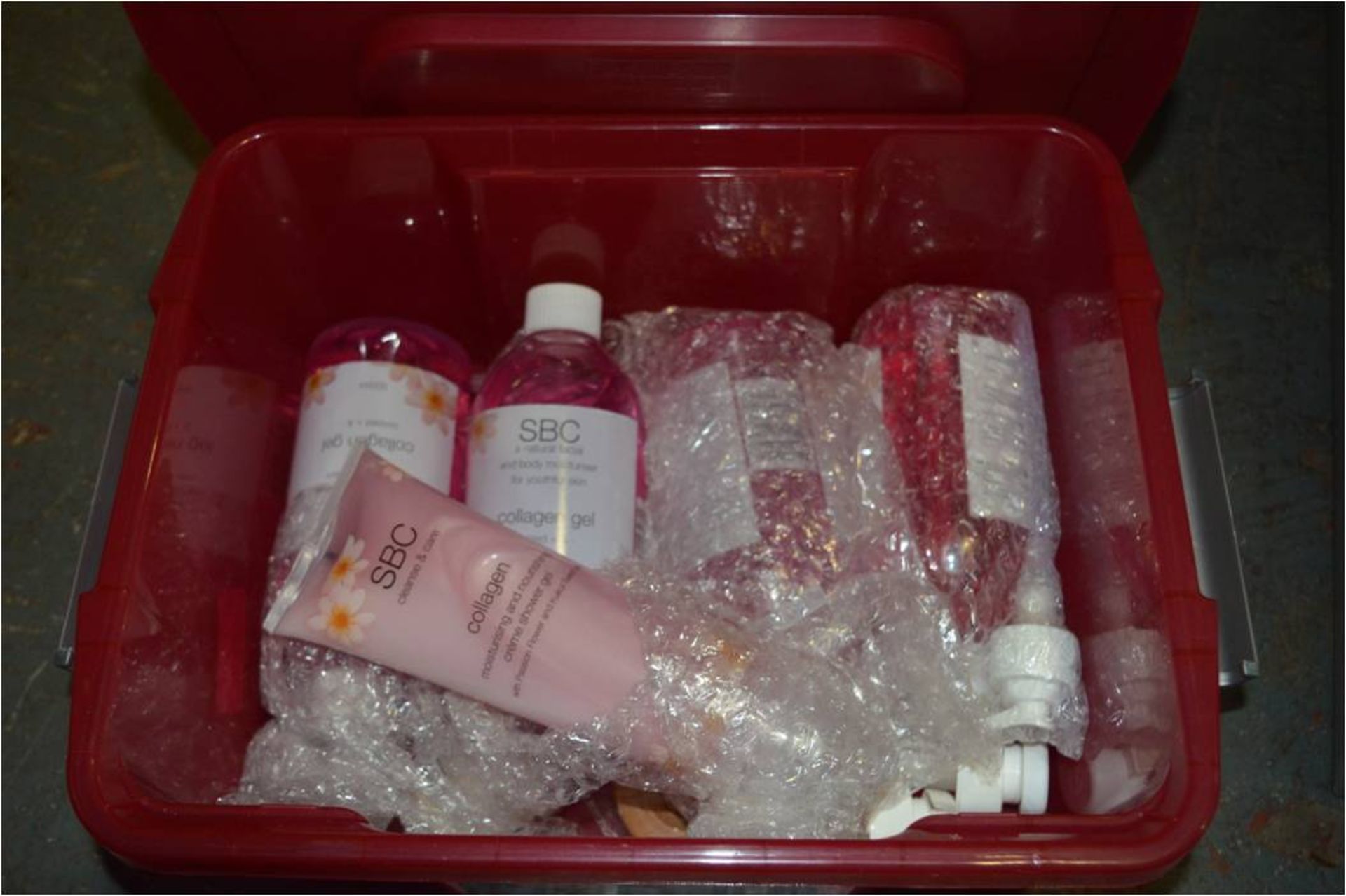 Storage Box Containing Four Bottles of Collagen Ge