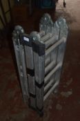 Set of Folding Aluminium Step Ladders