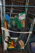 Cage of Garden Tools and Accessories