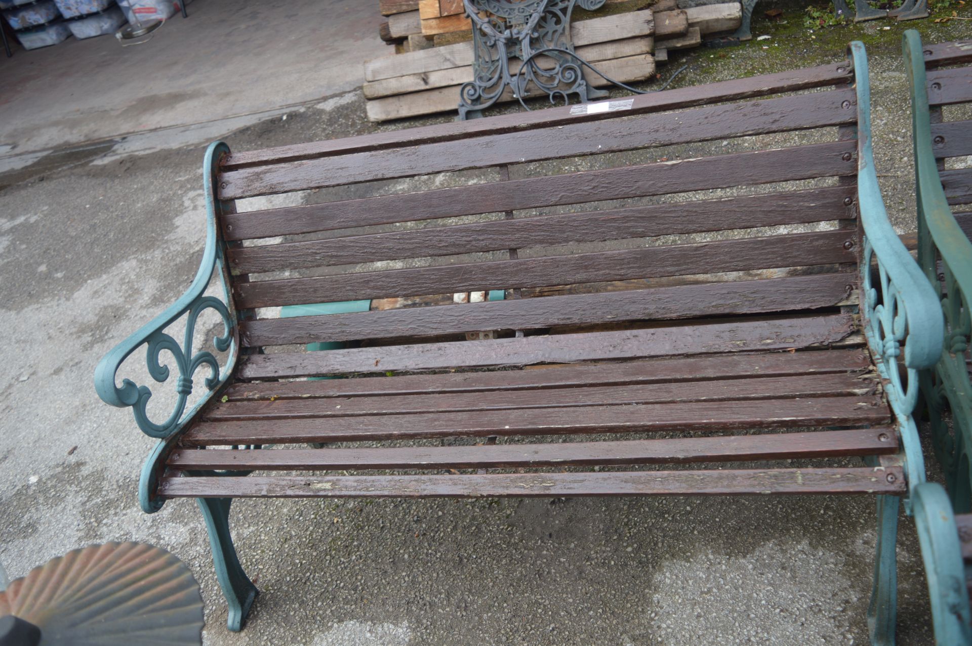 Garden Bench with Cast Iron Ends