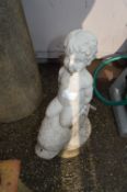 Small Antique Style Fountain - Boy on Dolphin