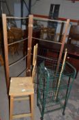 Wooden Clothes Horse, Vegetable Rack and another R