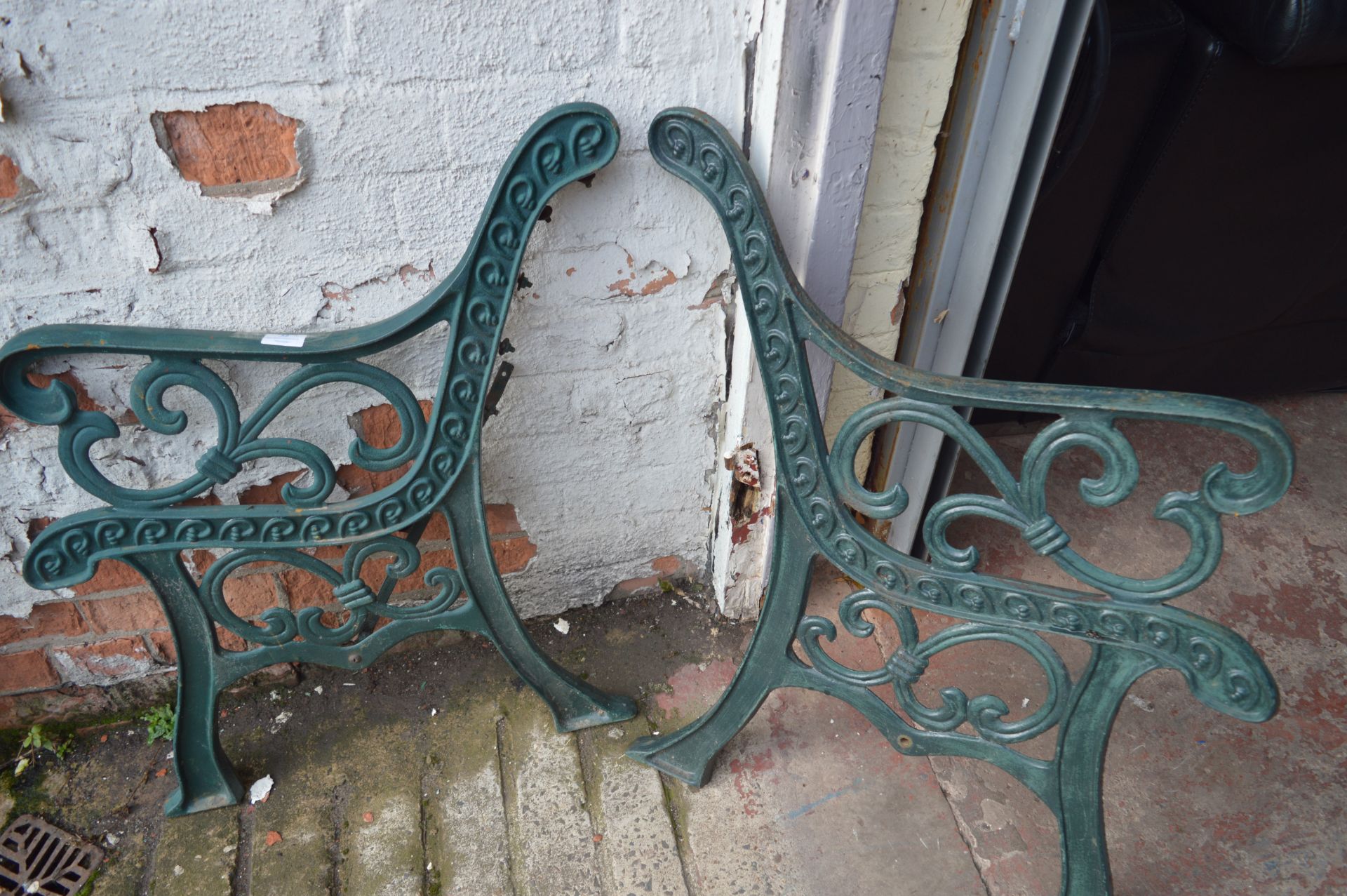 Pair of Cast Iron Bench Ends