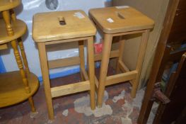 *Two Wooden Stools