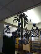 Large Ironmongery Eight Branch Chandelier