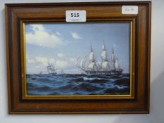 Small Framed Print - Maritime Scene