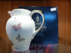 Royal Crown Derby Royal Butterfly Jug in Box