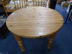 Circular Pine Table