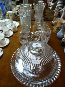 Assorted Cut Glassware Including Decanters, Vases