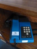 Blue Telecom Phone Vintage 70's/80's