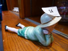 Staffordshire Figurine - Laying Down Boy