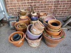 Large Quantity of Terracotta and Pottery Plant Pot