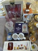 Mixed Lot Including Cut Glassware, Steins, Copper