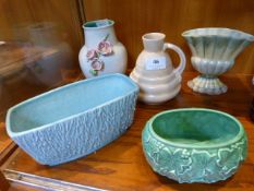 Five Pieces of Decorative Pottery