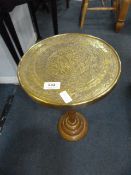 Indian Brass Topped Table