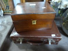 Mahogany Writing Box and Travel Case
