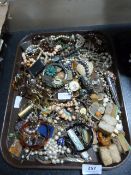 Tray of Assorted Costume Jewellery