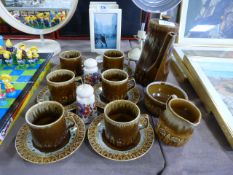 Crown Ducal Tea Set and a Pepper & Salt Pot