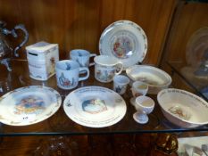 Twelve Pieces of Assorted Pottery Including Bunnyk