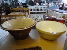 Pancheon and a Mixing Bowl