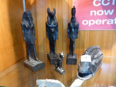 Five Egyptian Figurines