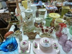 Assorted Pottery and Murano Glassware
