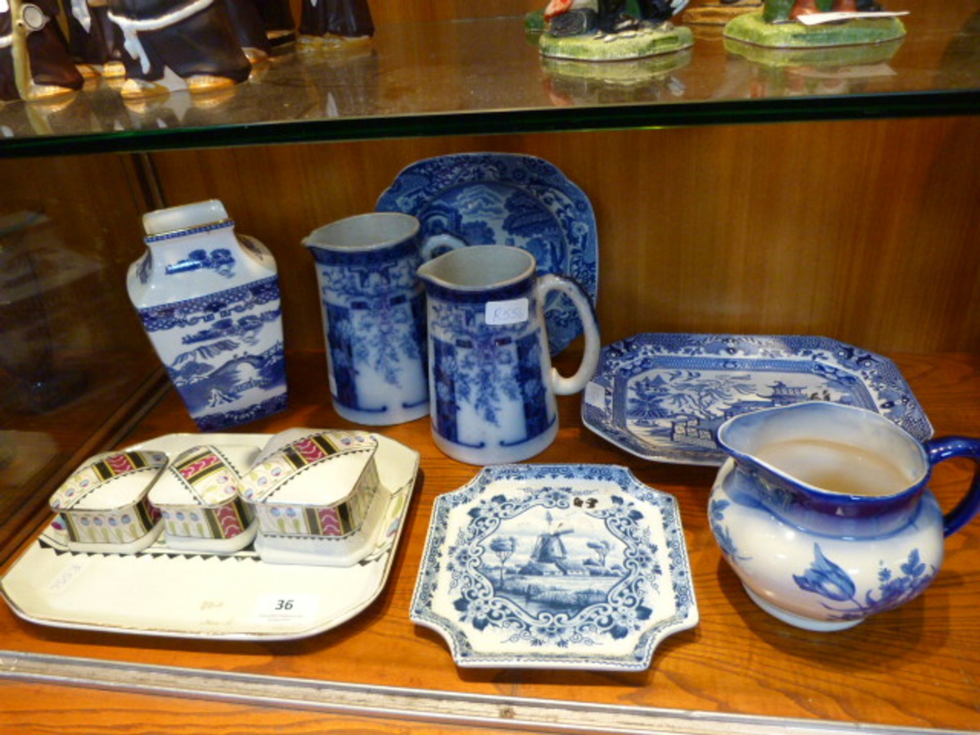 Assorted Blue & White Pottery etc.