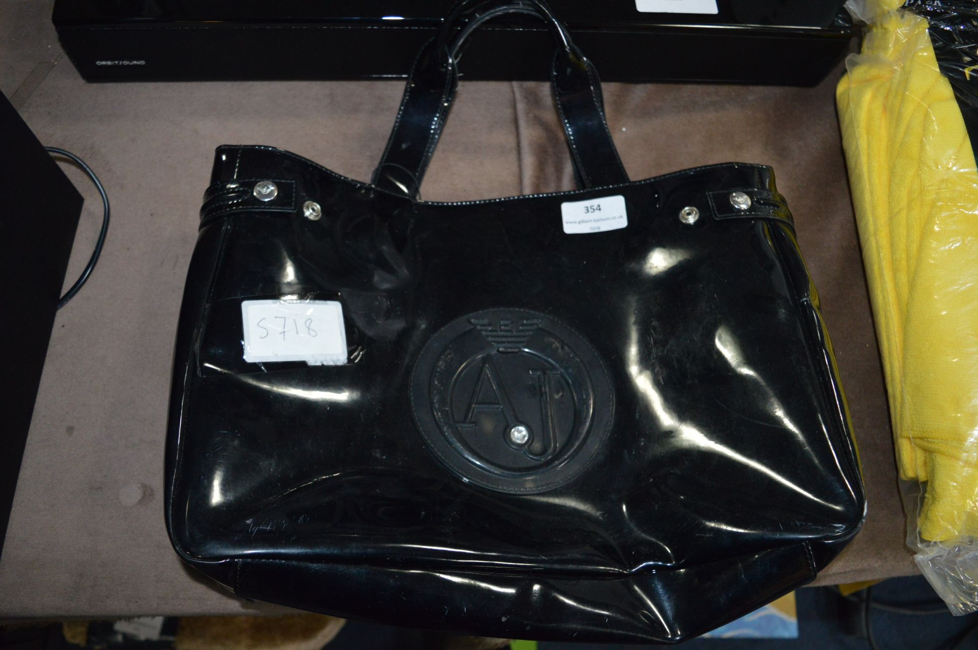 Armani Jeans Tote Handbag (Black)