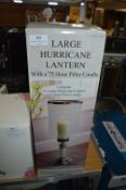 *Large Hurricane Lantern with Pillar Candle