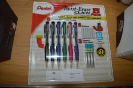 *Pentel Twist-Erase Click 15 Piece Pencil Set