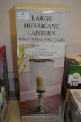 *Large Hurricane Lantern with Pillar Candle