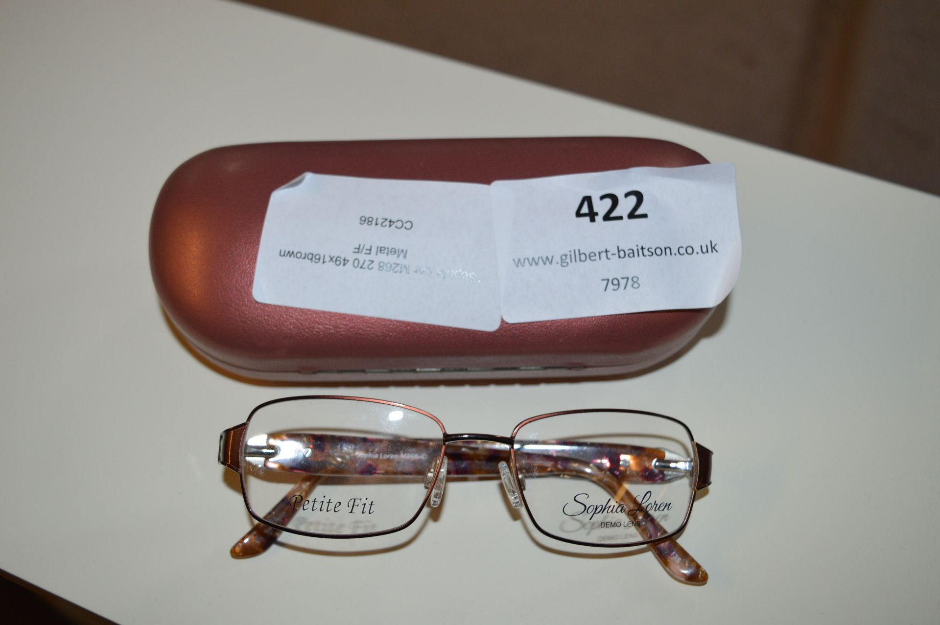 *Sophia Lor Brown Metal Reading Glasses