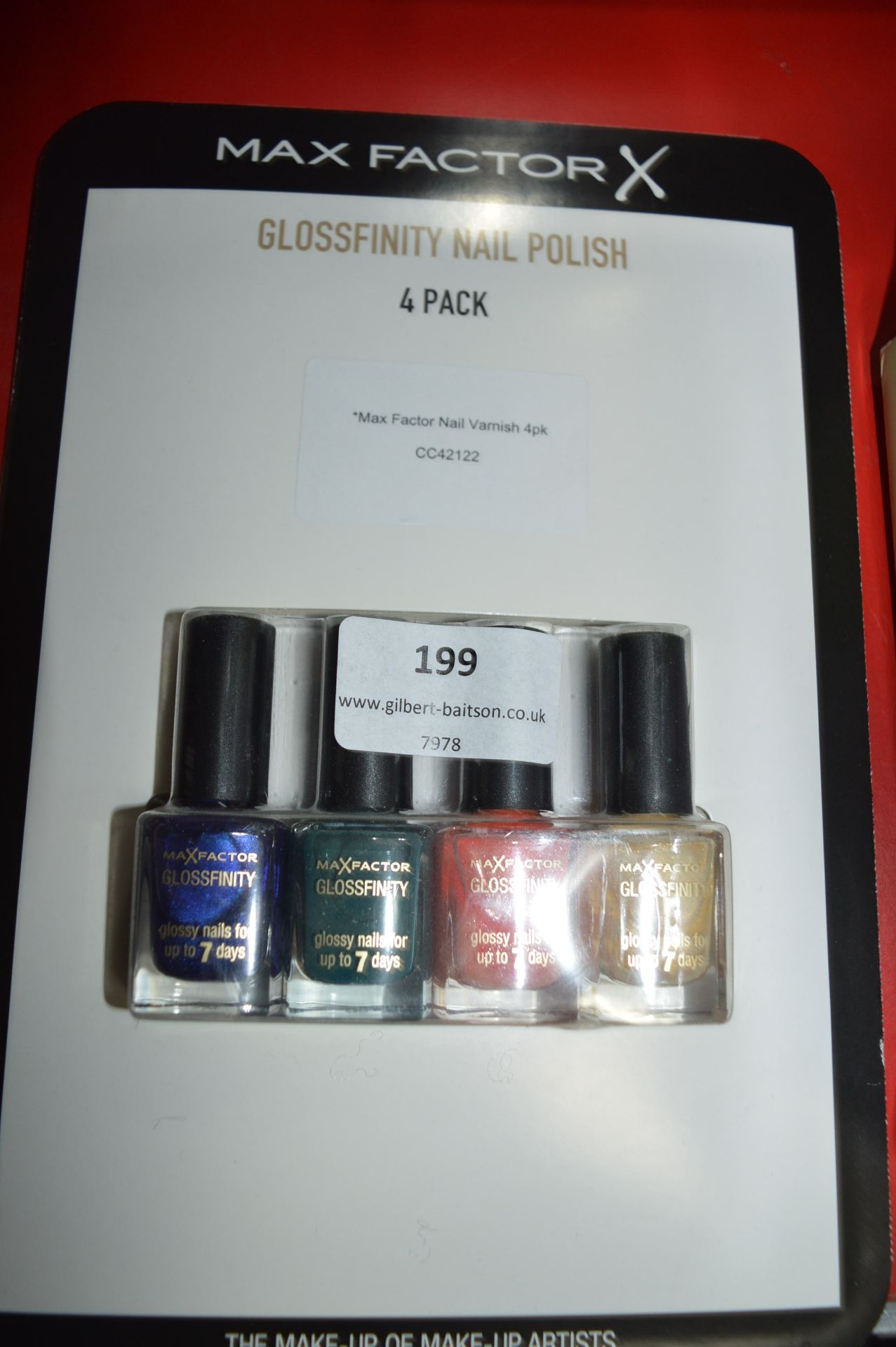 *Max Factor Glossfinity Nail Polish 4pk