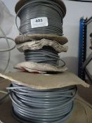 *Five Spools of Grey Wire (Various Thicknesses)
