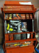 Cantilever Toolbox with a Quantity of Tools