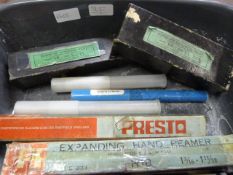 Box of Assorted Taps, Machine Reamers and Screws o