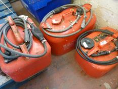 Three Outboard Motor Fuel Cans