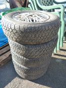 Five Honda TG615 185/70R13 Wheels with Tyres