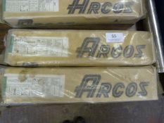 *Two Boxes of Arcos Ductilend 50 Welding Electrode