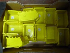 *Box of Small Yellow Storage Trays