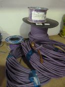 *Five Spools and Coils of Violet Cable
