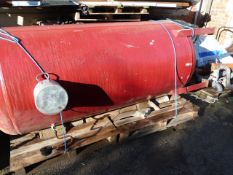 Large Steel Pressure Tank with Pipe Work